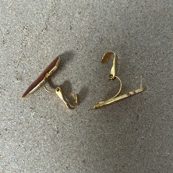 50th Anniversary The Wizard of Oz Dorothy's Ruby Red Slippers 1988 Clip Earrings - Picture 3 of 9